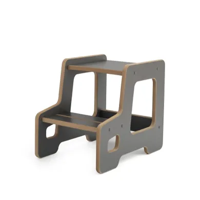 tupti.wood, podest, schodki, szary