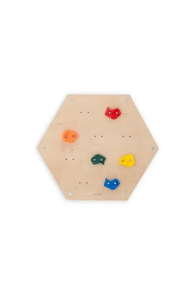 tupti.wood, ścianka wspinaczkowa, modułowa, heksagon, 1 moduł