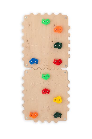 tupti.wood, ścianka wspinaczkowa, modułowa, puzzle, 2 moduły