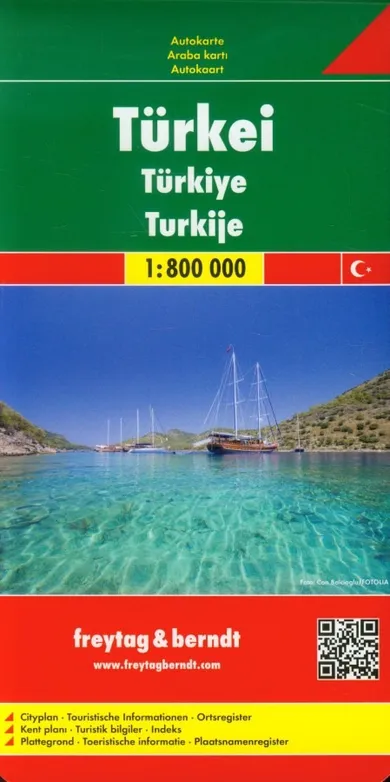 Turcja. Mapa. Skala: 1:800 000