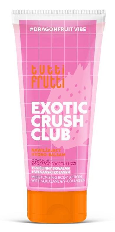 Tutti Frutti, Exotic Crush Club, nawilżający hydro-balsam, smoczy owoc i liczi, 200 ml
