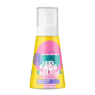 Tutti Frutti, Let's Face It, nawilżająca pianka do mycia twarzy, 250 ml