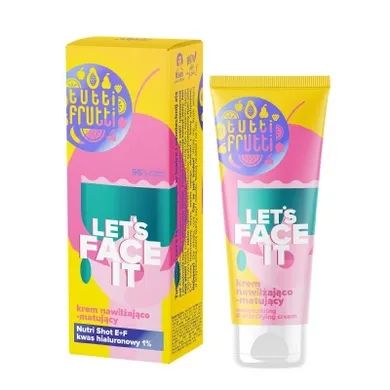 Tutti Frutti, Let's Face It, nawilżająco-matujący krem do twarzy, 50 ml