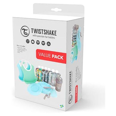 Twistshake, zestaw akcesoriów do karmienia dla chłopca