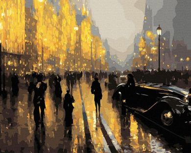 Twoje Hobby, malowanie po numerach + złota farba, Miasto...