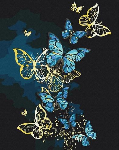 Twoje Hobby, malowanie po numerach + złota farba, Taniec...