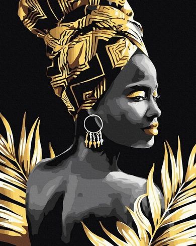 Twoje Hobby, malowanie po numerach + złota farba, Złoty duch..