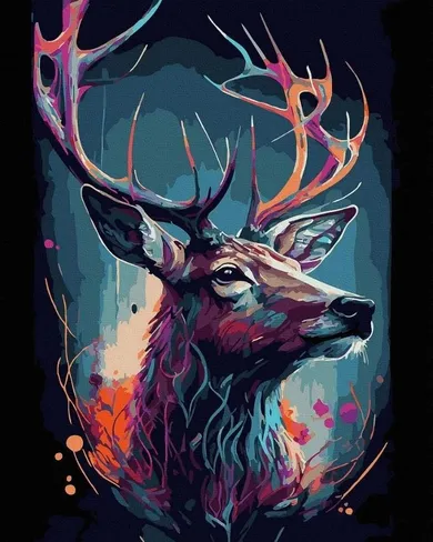 Twoje Hobby, malowanie po numerach, czarne płótno, Kolorowy...