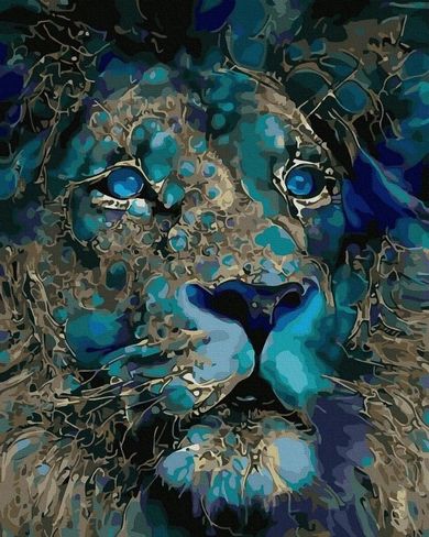 Twoje Hobby, malowanie po numerach, czarne płótno, Niebieski