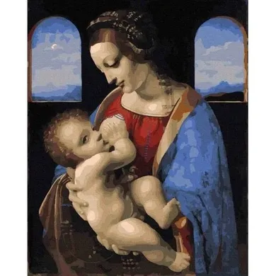 Twoje Hobby, malowanie po numerach, Madonna Litta, 40-50 cm