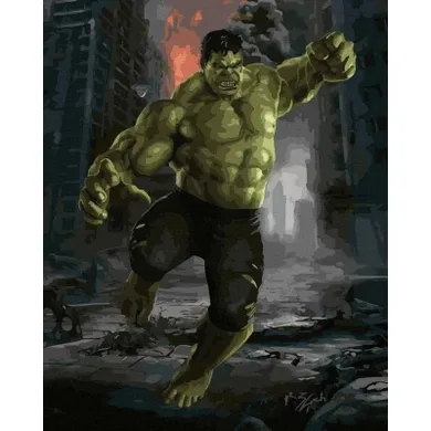 Twoje Hobby, malowanie po numerach, Niewiarygodny Hulk, 40-50 cm