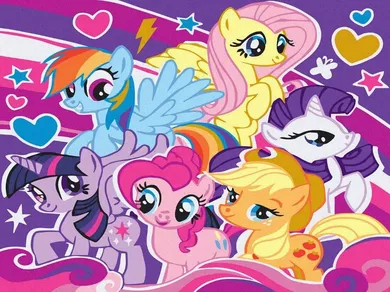 Twoje Hobby, Plakaty, malowanie po numerach, Kolorowe kucyki