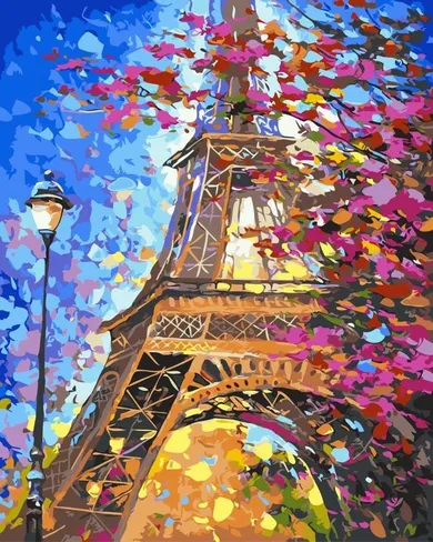 Twoje Hobby, Plakaty, malowanie po numerach, Paryski krajobraz
