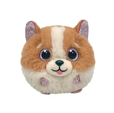 Ty, Beanie Balls, Tanner, brązowo-biały pies, maskotka, 10 cm