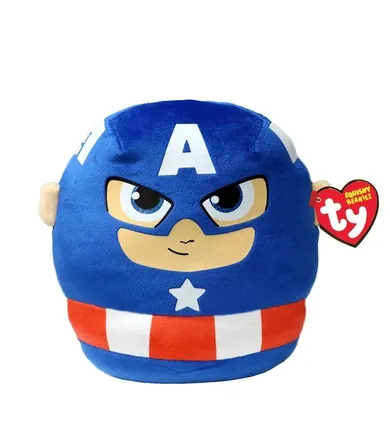 Ty, Squishy Beanies, Captain America, mastkotka, 22 cm
