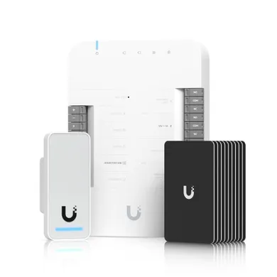 Ubiquiti, UniFi Access, zestaw startowy, czytnik dostępu G2+Hub+karty, 10 szt.