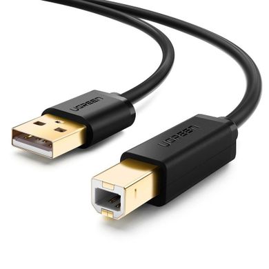 Ugreen, kabel USB 2.0 A/b do drukarki, 3m, pozłacany