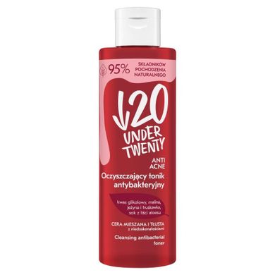 Under Twenty, Anti Acne, oczyszczający tonik antybakteryjny, 200 ml