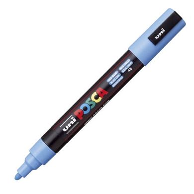 Uni, Posca, marker pigmentowy, PC-5M, błękitny