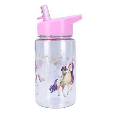 Unicorn Academy, Drink Up, bidon ze słomką, różowy, 450 ml