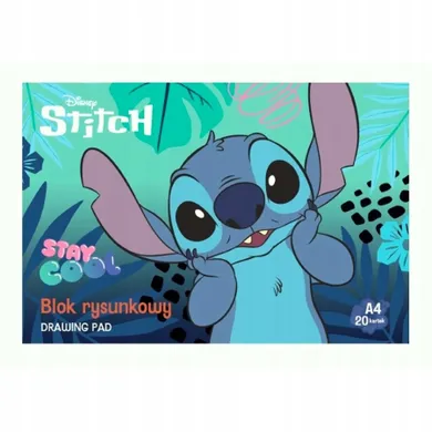 Unipap, Lilo i Stitch, blok rysunkowy A4, 20 kartek, 10 szt.