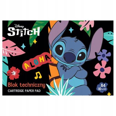 Unipap, Lilo i Stitch, blok techniczny A4, 10 kartek, 10 szt.