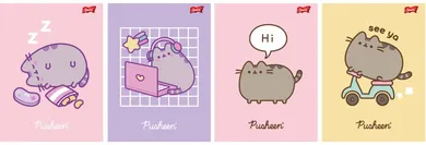Unipap, Pusheen, zeszyt laminowany A5, 60 kartek, kratka, 1 szt.