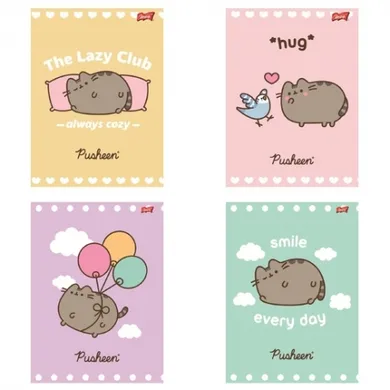Unipap, Pusheen, zeszyt laminowany, A5, linia, 32 kartki, 1 szt.