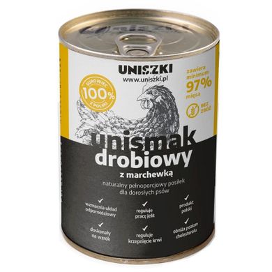 Uniszki, unismak drobiowy, karma mokra dla psów, 410g