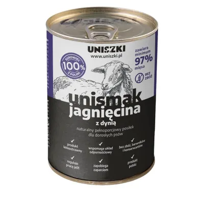 Uniszki, Unismak, Jagnięcina, przysmak dla psa, 400g