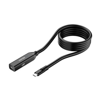 Unitek, kabel, przedłużacz, USB-C 10GBPS, 5m, czarny