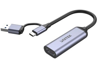 Unitek, karta do streamingu USB-c/a, 4k Hdmi 1.4b