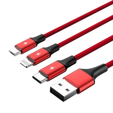 Unitek, przewód USB, 3in1 charging, c-lightning, m-USB