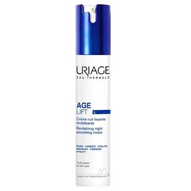 Uriage, Age Lift Revitalizing Night Smoothing Cream, wygładzający krem rewitalizujący na noc, 40 ml
