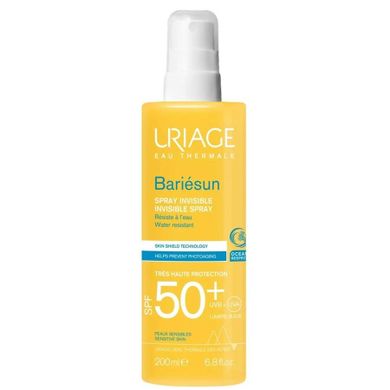 Uriage, Bariesun Invisible Spray, wodoodporny spray przeciwsłoneczny SPF50+, 200 ml