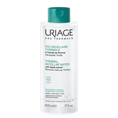 URIAGE, Eau Thermale Thermal Micellar Water, płyn micelarny z wodą termalną do cery mieszanej i tłustej, 500 ml