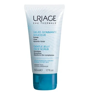 Uriage, Gentle Jelly Face Scrub, delikatny żelowy peeling do twarzy, 50 ml