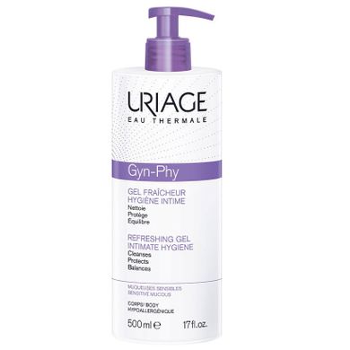 Uriage, Gyn-Phy, odświeżający żel do higieny intymnej, 500 ml