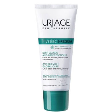 Uriage, Hyseac 3-Regul+, kompleksowa pielęgnacja redukująca niedoskonałości, 40 ml