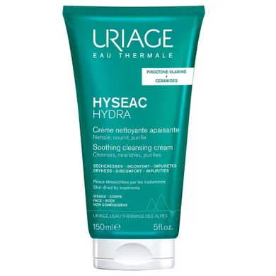 Uriage, Hyseac Hydra, kojący krem oczyszczający, 150 ml