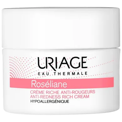 Uriage, Roseliane Anti-Redness Cream, krem łagodzący zaczerwienienia, 50 ml