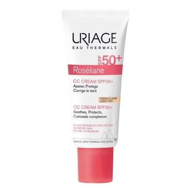 Uriage, Roseliane CC Cream, krem CC do cery naczynkowej, SPF50+, 40 ml