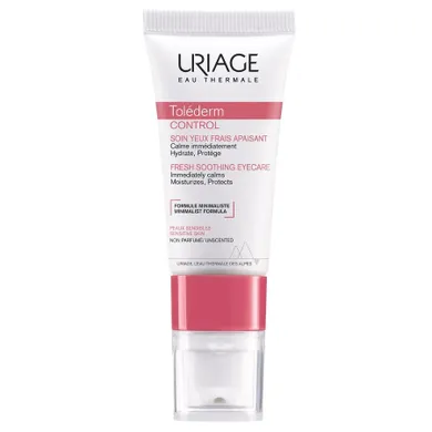 Uriage, Tolederm Control Fresh Soothing Eyecare, łagodzący krem pod oczy, 15 ml