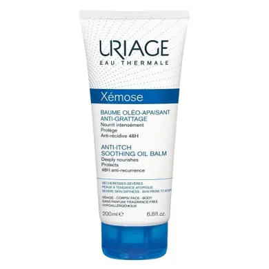 Uriage, Xemose Anti-Itch Soothing Oil Balm, kojący balsam olejkowy przeciw swędzeniu, 200 ml