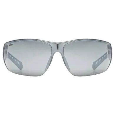 Uvex, Equate, okulary rowerowe, white matt-mir.silver
