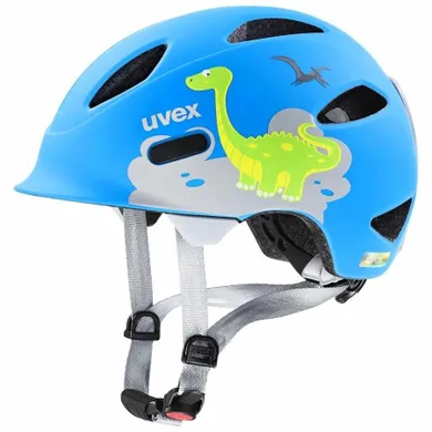 Uvex, Oyo Style, kask rowerowy dziecięcy, dino blue matt, 50-54 cm