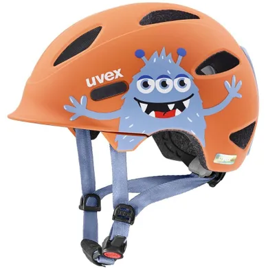 Uvex, Oyo Style, kask rowerowy dziecięcy, monster papaya matt, 50-54 cm