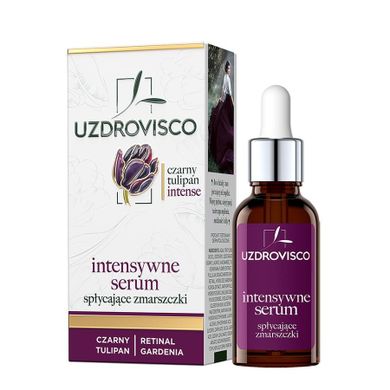 Uzdrovisco, Czarny Tulipan Intense, intensywne serum spłycające zmarszczki, 30 ml
