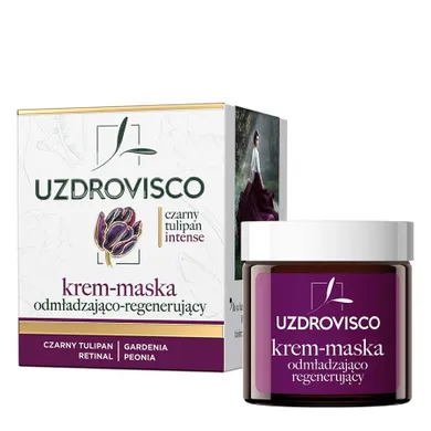 Uzdrovisco, Czarny Tulipan Intense, krem-maska odmładzająco-regenerujący, 50 ml