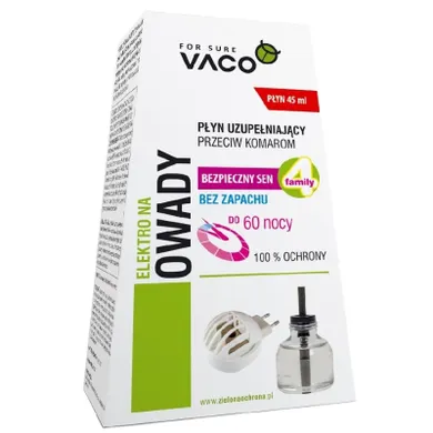 Vaco, płyn uzupełniający do elektro na owady bez zapachu, 45 ml